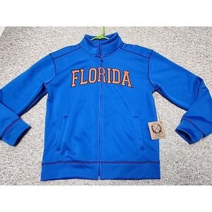 Florida  Gators Track Jacket  Campus Drive Small Full Zip Blue Pockets NWT NCAA
